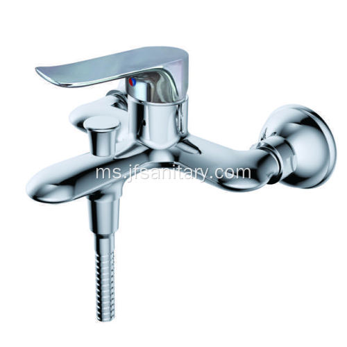 Dinding-Mount Shower Valve Faucet Mixer Handheld Shower Brass